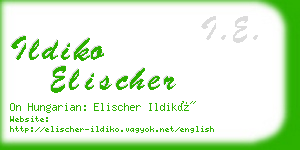 ildiko elischer business card